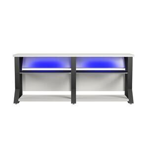 Genesis 60" Gaming TV Stand, with Remote Gaming Lighting White